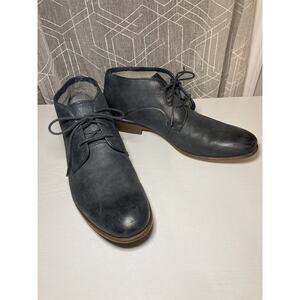 John Varvatos Star USA Men's Sid Commuter Leather Chukka Boots Grey Blue Sz 10M